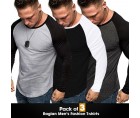 Pack Of 3 Raglan Mens Fashion T-Shirt